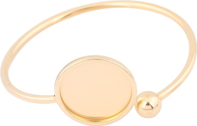 onwear Manschettenarmband Edelstahl, vergoldet, 20 mm, Basisrohlinge - Bild 1