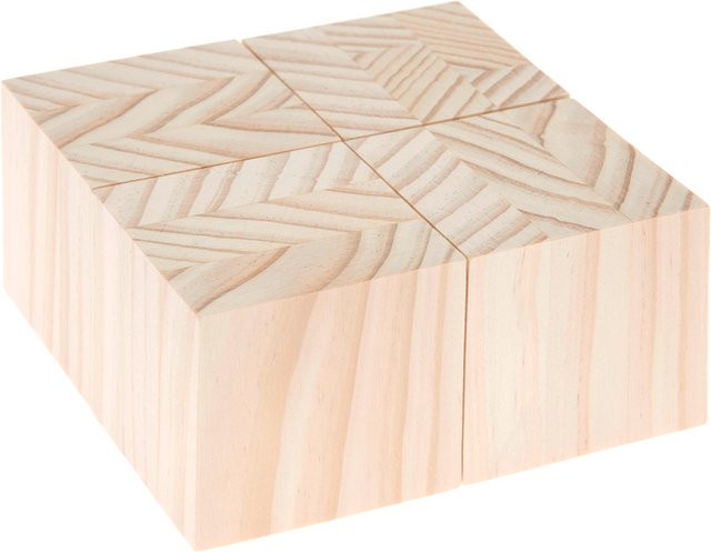 Rico Design Holzwürfel aus Holz B/T/H: 6,0 x 6,0 x 6,0 cm - Bild 1