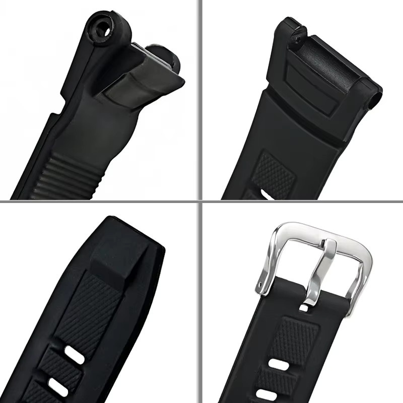 Casio Uhrenarmband Silikon, Schwarz, Herren - Bild 3