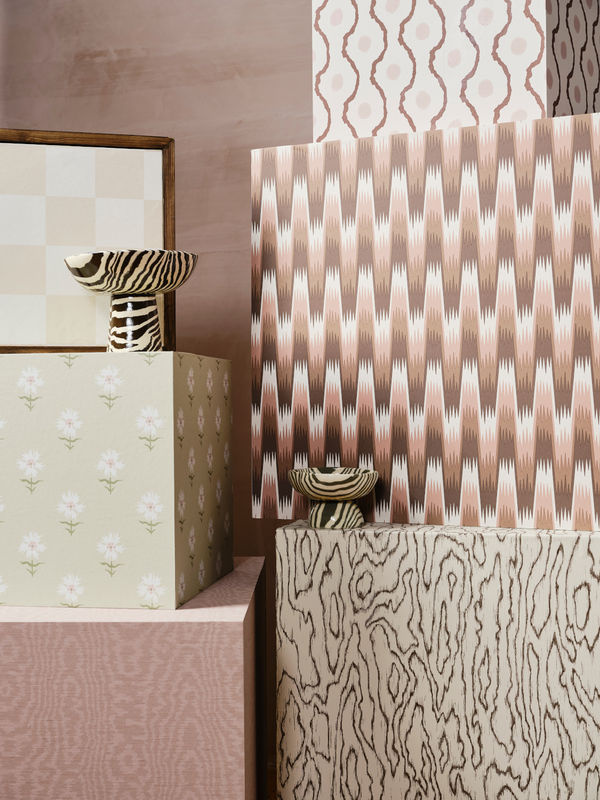 Harlequin Tapete Southborough in Rose mit geometrischem Abstract-Design aus Vlies - Bild 2