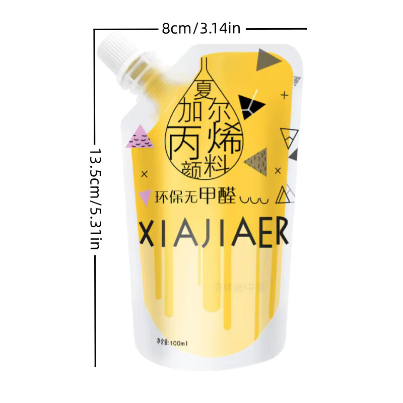 Xiajiaer Acrylfarbe Set mit 27 Farben für Kunstmalerei und Graffiti, 100 ml, Mehrfarbig - Bild 2