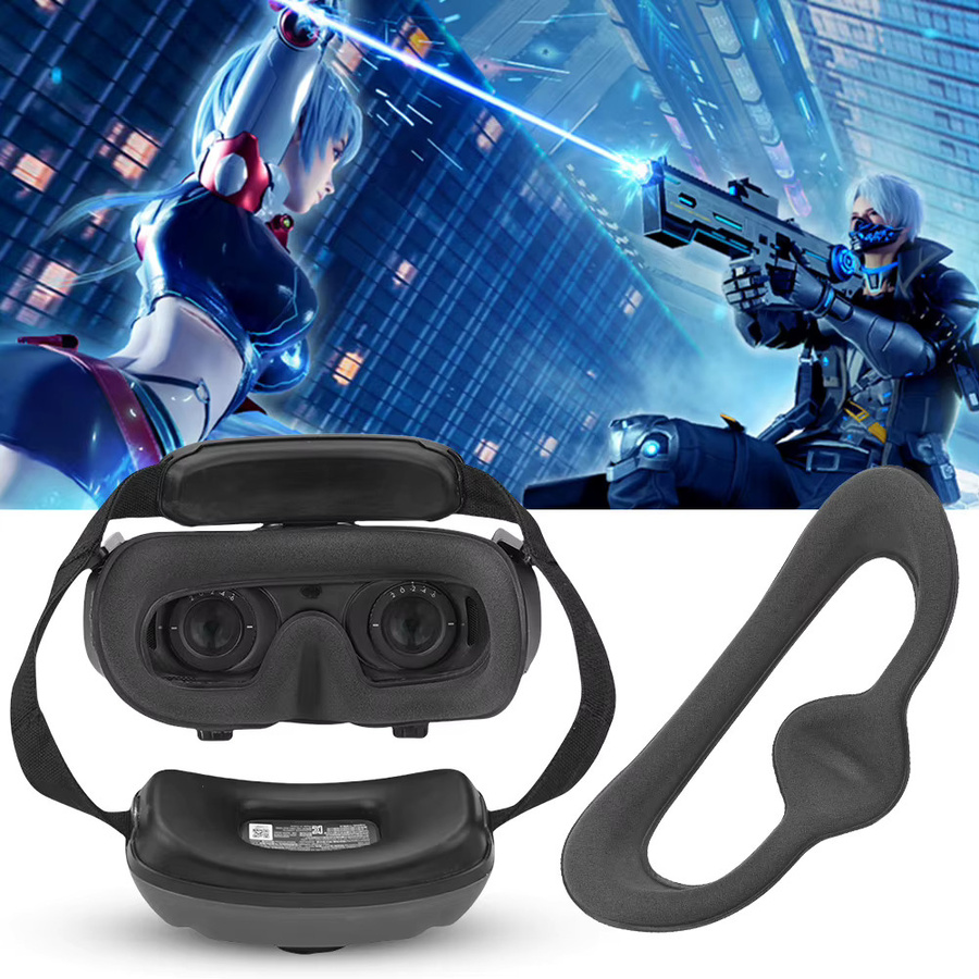 DJI Schwamm-Augenpolster und Gesichtskissenbezug in Schwarz für Goggles 2 und Goggles 3 - Bild 3