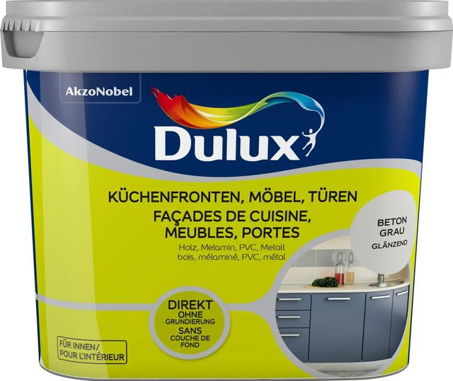 Dulux Fresh Up Lack für Küchen, Möbel und Türen in Beton-Grau, 0,75 l - Bild 1