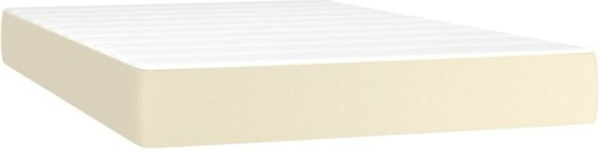 Taschenfederkernmatratze von vidaxl in Creme/Beige mit Kunstleder Bezug, B/T/H: 120 x 200 x 20 cm - Bild 1