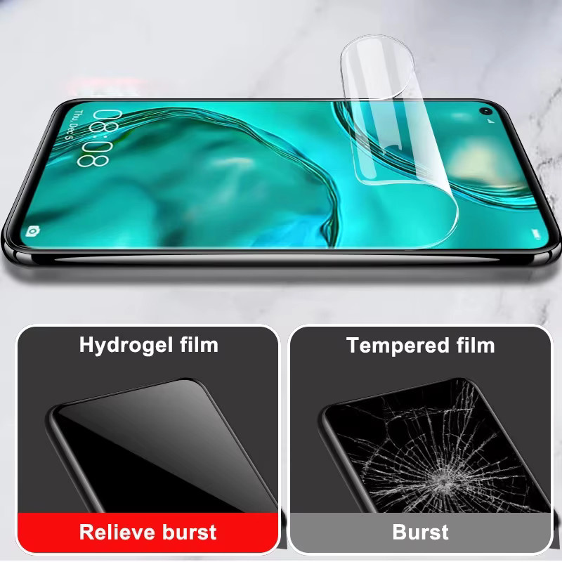 3 Stück Hydrogel Displayschutzfolien für Huawei P30 P40 P20 Mate 20 Lite Y6 Y7 P Smart Z 2019 2021 Nova 5T transparent - Bild 2