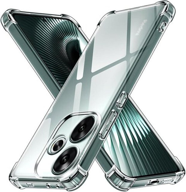 Techsuit stoßfeste Schutzhülle für Xiaomi Poco M6 4G und Redmi 13 in Transparent - Bild 1