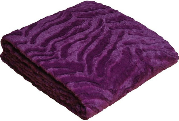 Kinzler Wohndecke brushed in Felloptik aus Mikrofaser-Fleece mit Animal-Print und Oeko-Tex Standard 100