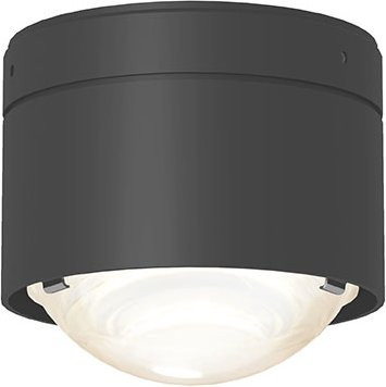 Top Light Puk! 80 One Avantgarde LED-Deckenleuchte in Anthrazit Matt mit Glaslinse und warmweißem Licht (2700K) - Bild 1