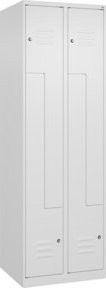 C+P Z-Spind Classic PLUS Spind mit 4 Fächern, Farbe Weiß, H x B x T: 185 x 60 x 50 cm - Bild 1