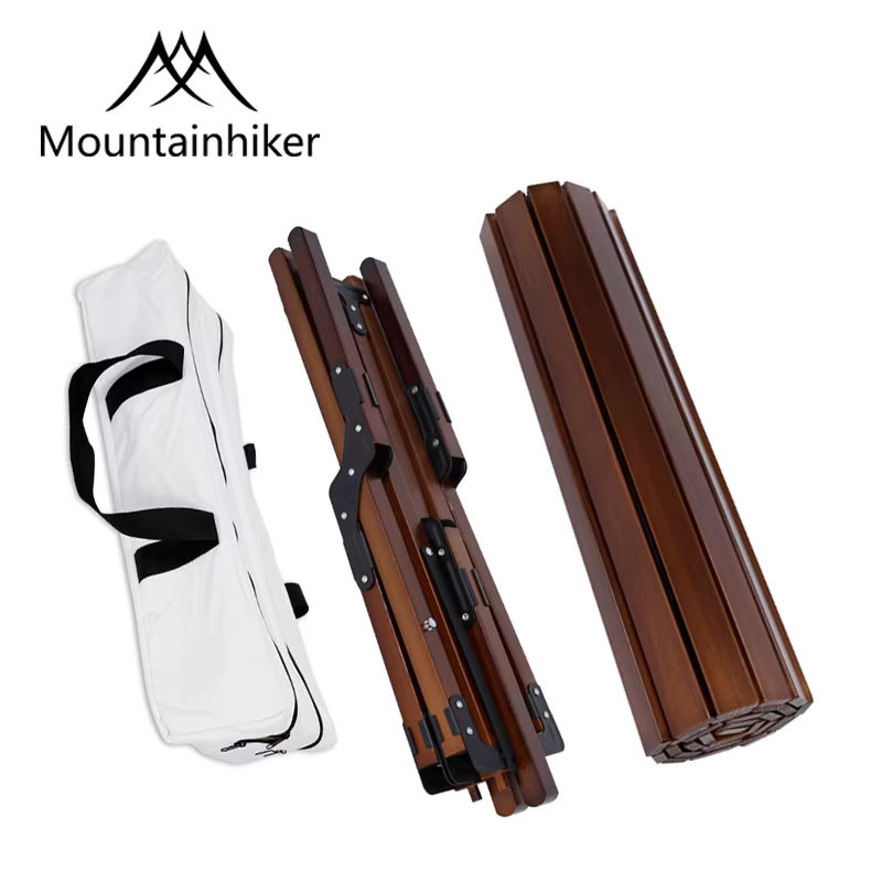 MOUNTAINHIKER Klapptisch aus Buche in Braun für Camping, Picknick und Garten - Bild 2