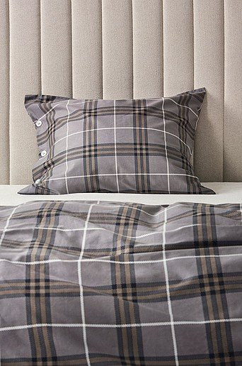 Jotex Kissenhülle aus Mako-Satin in Grau - Bild 1