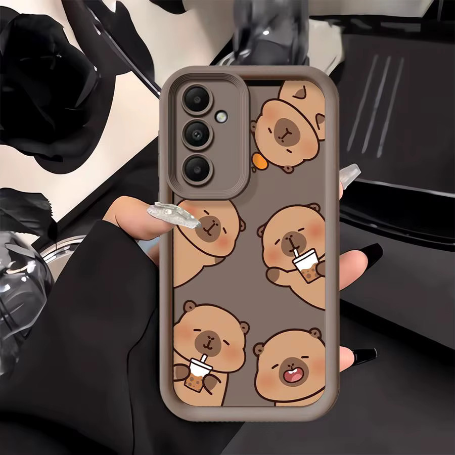 Handyhülle mit Cartoon Capybara Design für Samsung Galaxy A-Serie in Multicolour - Bild 2