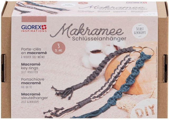 GLOREX Makramee-Set Schlüsselanhänger - Bild 1