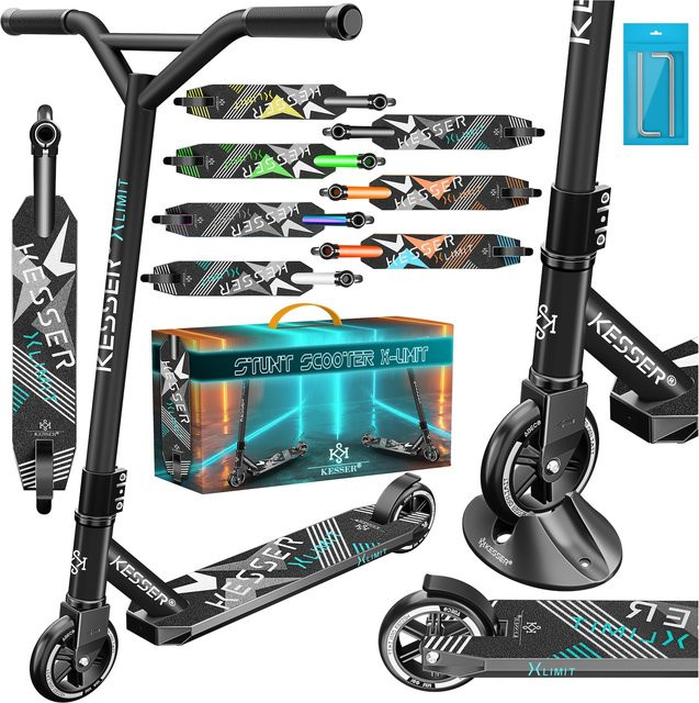 KESSER Funscooter X-Limit Stuntscooter mit 360° Lenkung und PU Rädern - Bild 1