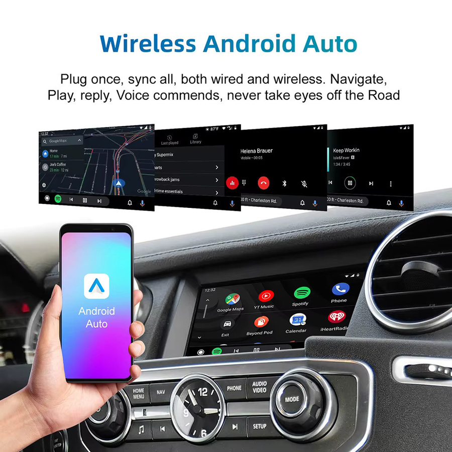 ANYFAR Drahtloses CarPlay und Android Auto Interface für Land Rover und Jaguar in Schwarz - Bild 3