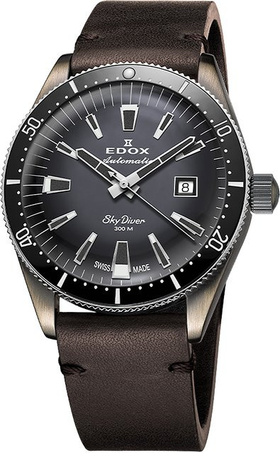 Edox Skydiver Automatik, Edelstahl, 42 mm, Herren, 30 ATM - Bild 1