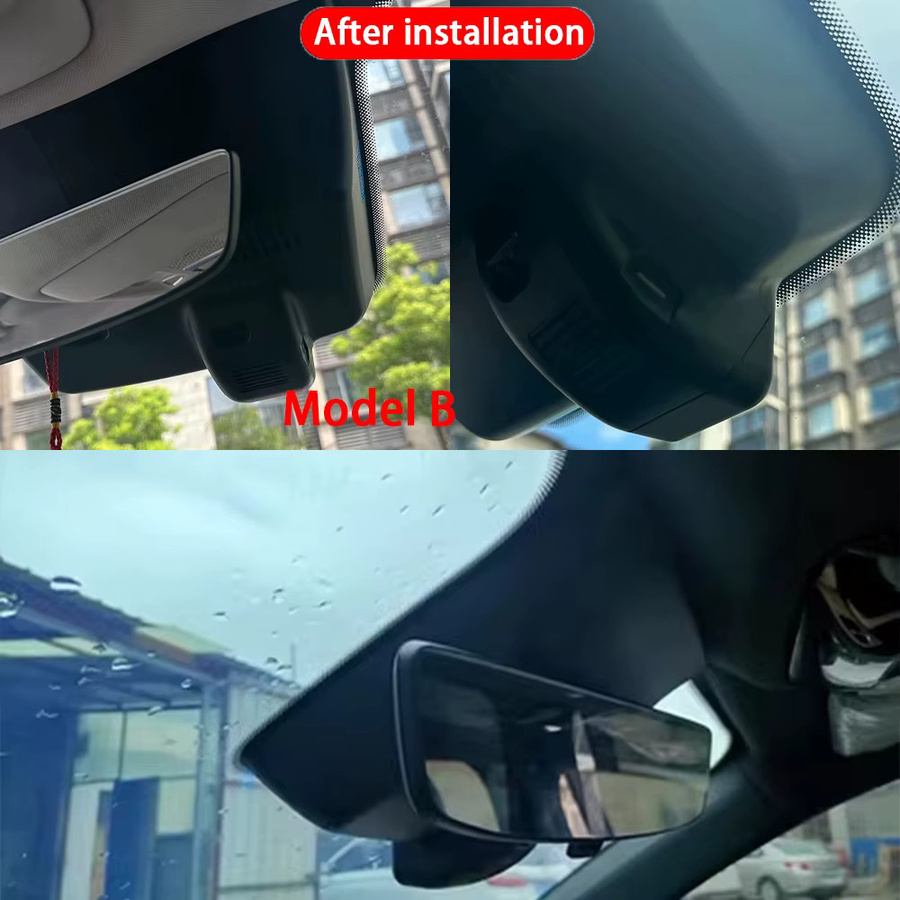 HighCity 4K Dashcam für MG HS EHS PHEV (2024-2026) mit WLAN und Schleifenaufzeichnung, Videorekorder Vorne und Hinten, Schwarz - Bild 2