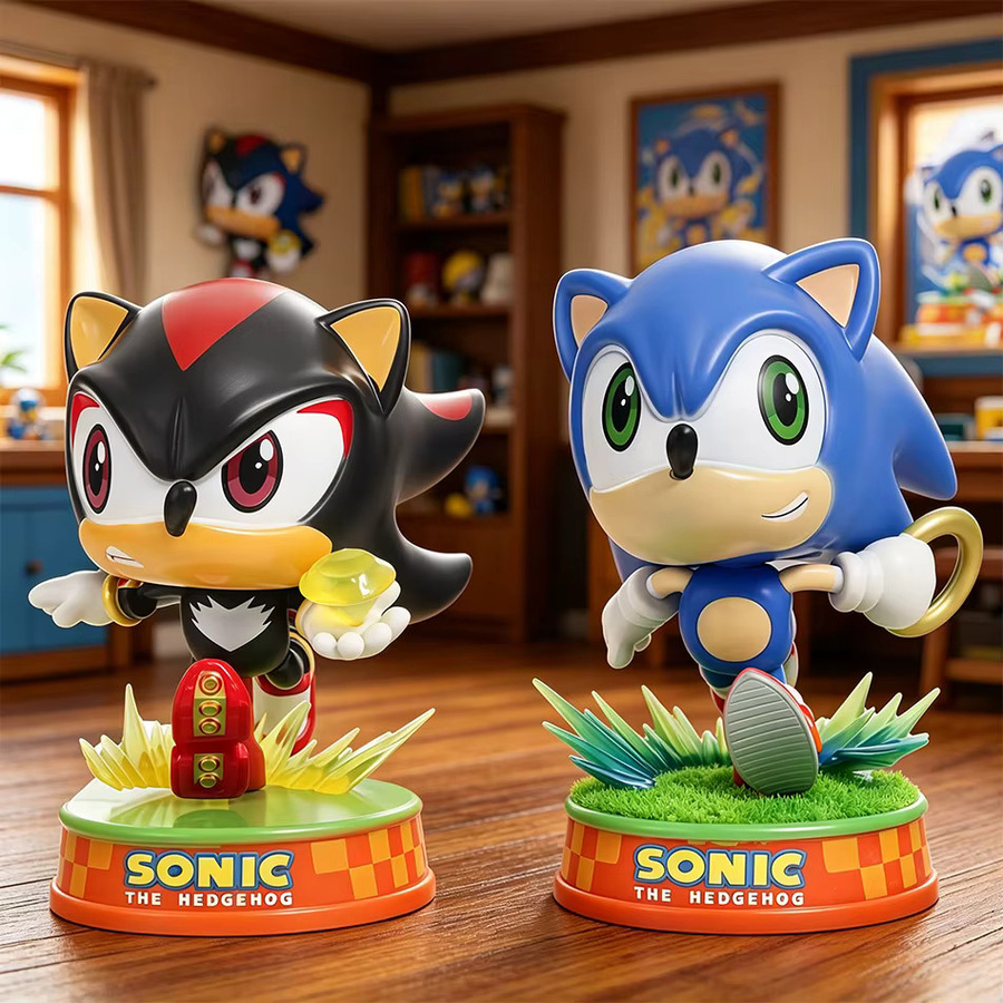 Sega Sonic The Hedgehog Shadow & Tails, Anime-Figur, PVC-Modell, 11cm - Bild 2