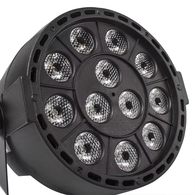 SHEHDS LED Par RGB Wash Scheinwerfer mit DMX512 für DJ, Disco und Party, Schwarz - Bild 2