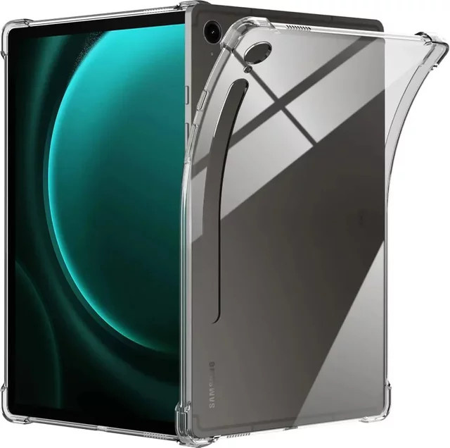 ZNOVAY Silikonhülle für Samsung Galaxy Tab S9 FE 10.9 2023, transparente TPU-Schutzhülle mit Airbag-Funktion - Bild 1