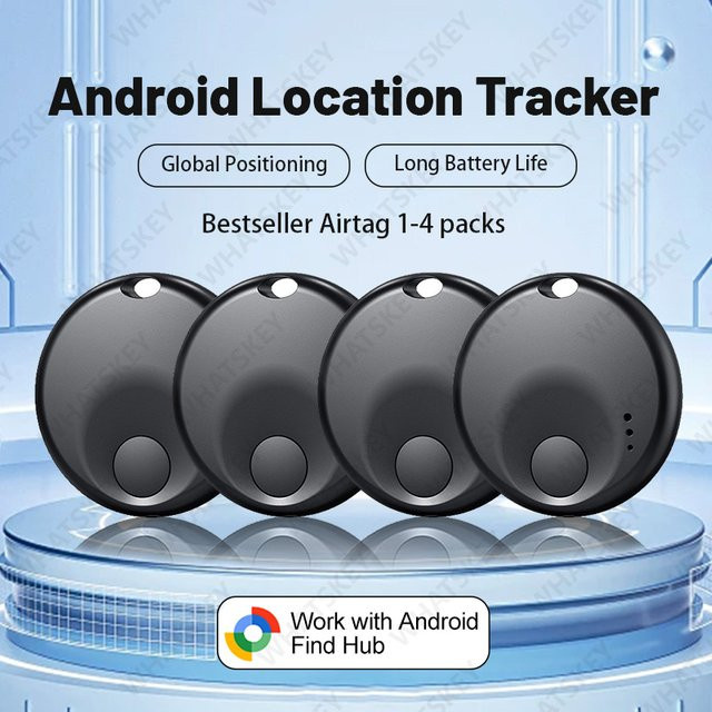 Google Find My GPS-Tracker für Android, Tragbarer Smart Tag Finder in Schwarz - Bild 1