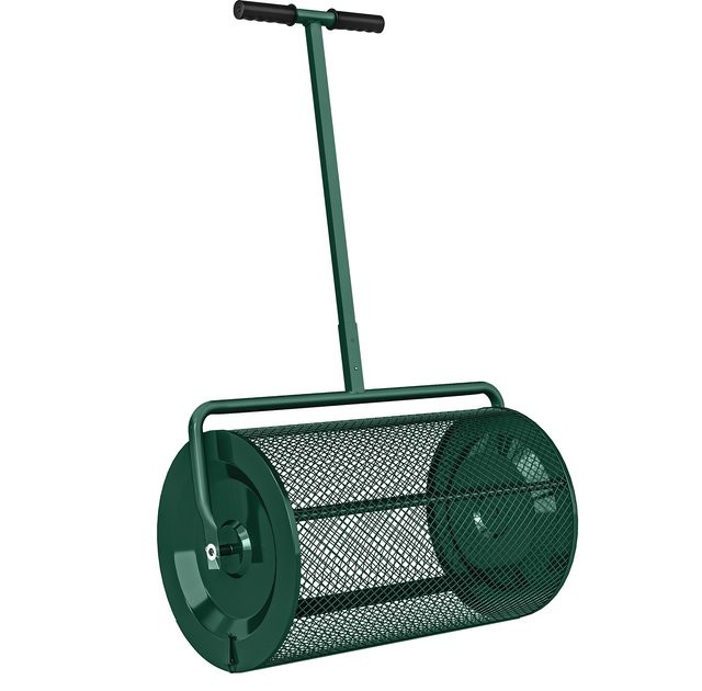 Outsunny Kompoststreuer 75l mit T-Griff aus Metall für Garten und Rasenpflege - Bild 1