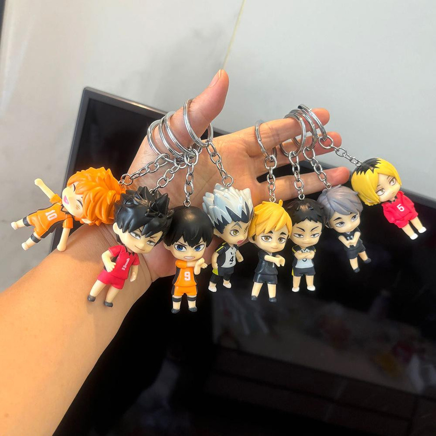 Yiran toy 1 Haikyu!! Kenma Kozume Shoyo Hinata Figur Schlüsselanhänger 8-teiliges Set - Bild 4