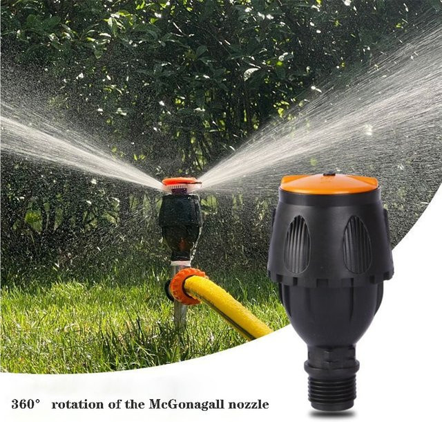 McGonagall Automatischer Rundsprinkler für Garten und Landwirtschaft in Schwarz - Bild 1
