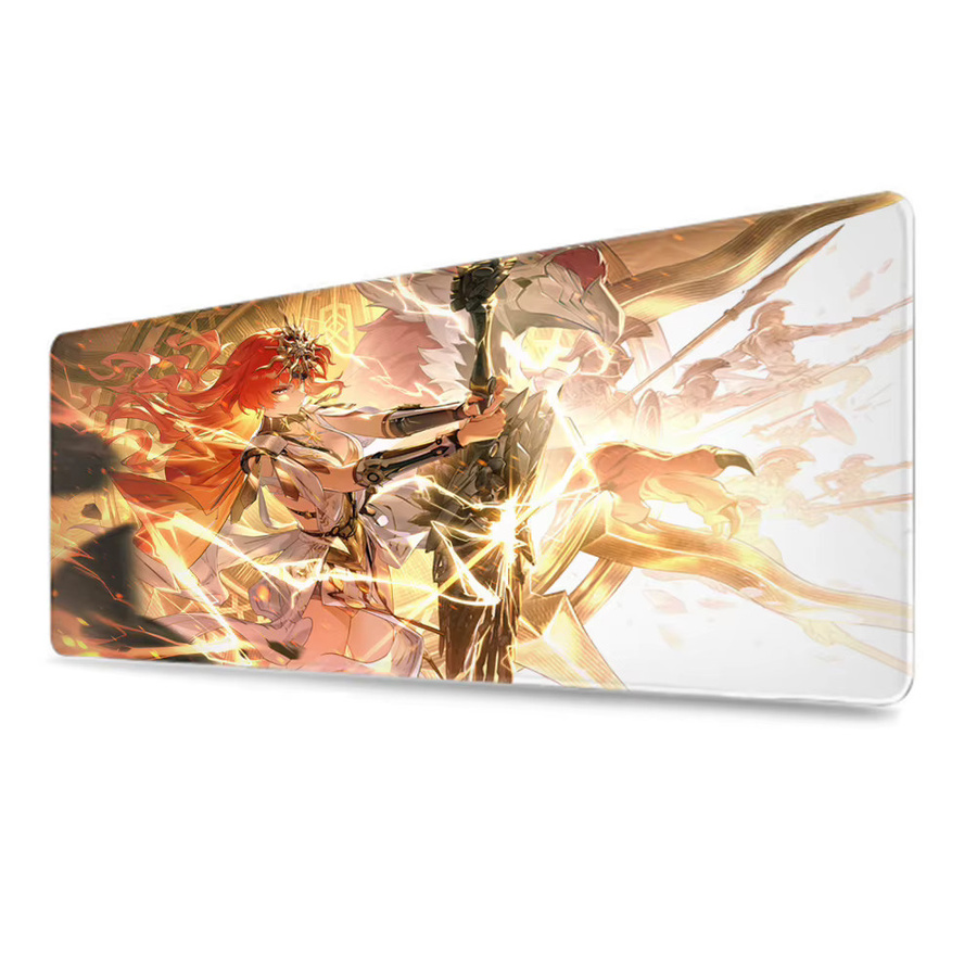 HYBXAXC Gamer Mauspad Wuthering Waves Pretty Augusta Anime Design, Mehrfarbig - Bild 7