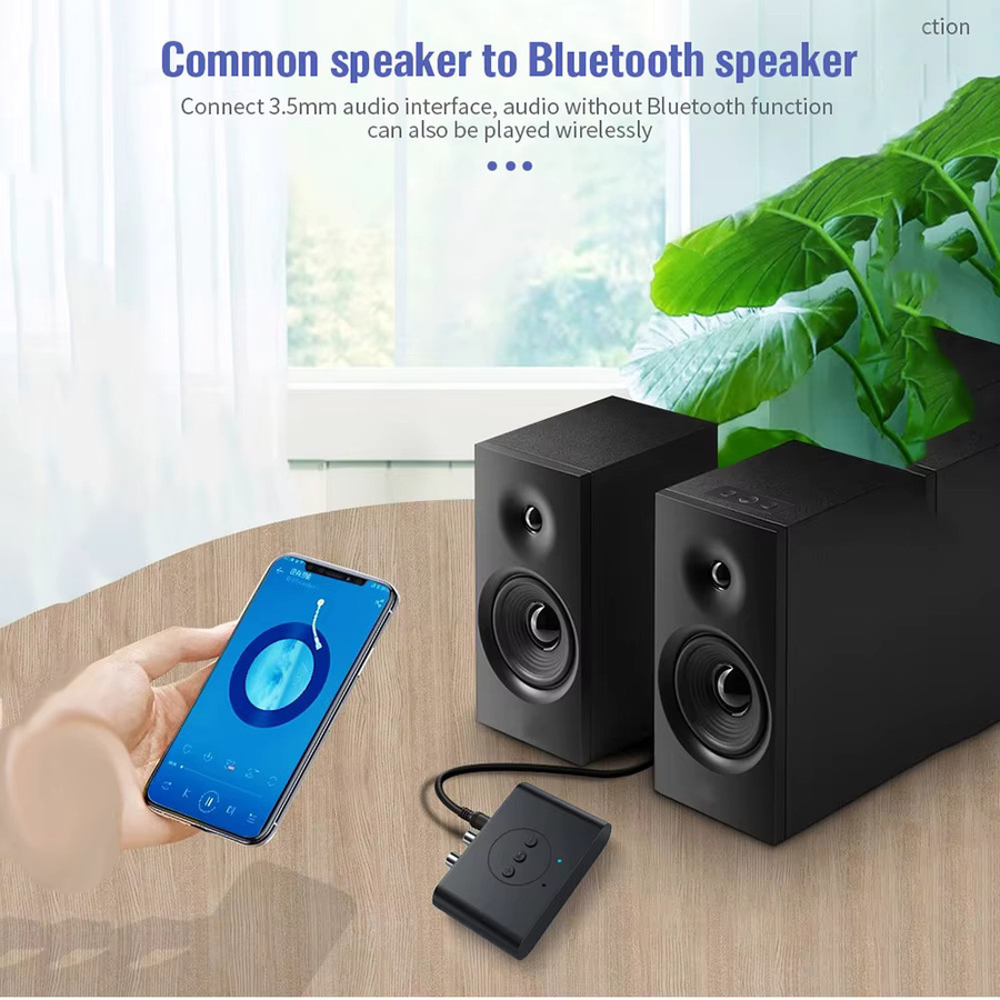 YiFanHeRong NFC Bluetooth 5.2 Audio Receiver Schwarz mit USB und 3,5mm AUX für Stereo Musik und Freisprechanrufe im Auto - Bild 3