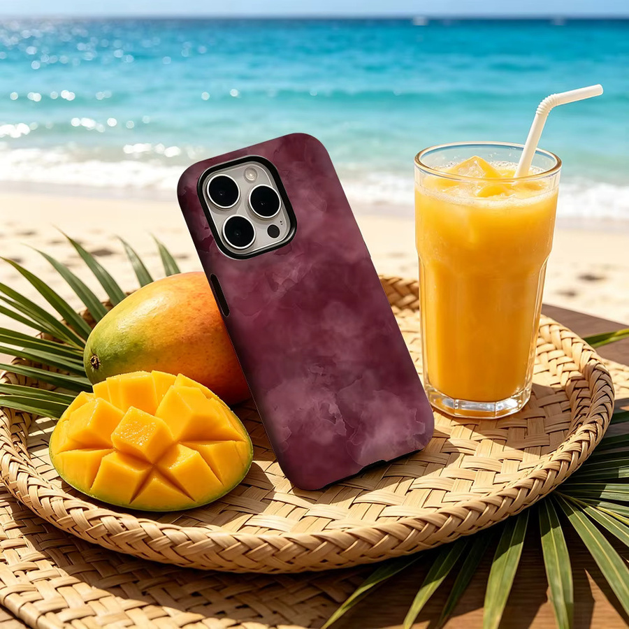 CaseChic Matte Bumper Schutzhülle mit MagSafe für iPhone 17 16 15 14 Plus Pro Max Stoßfeste Harte PC Hülle in Wine Wash - Bild 2