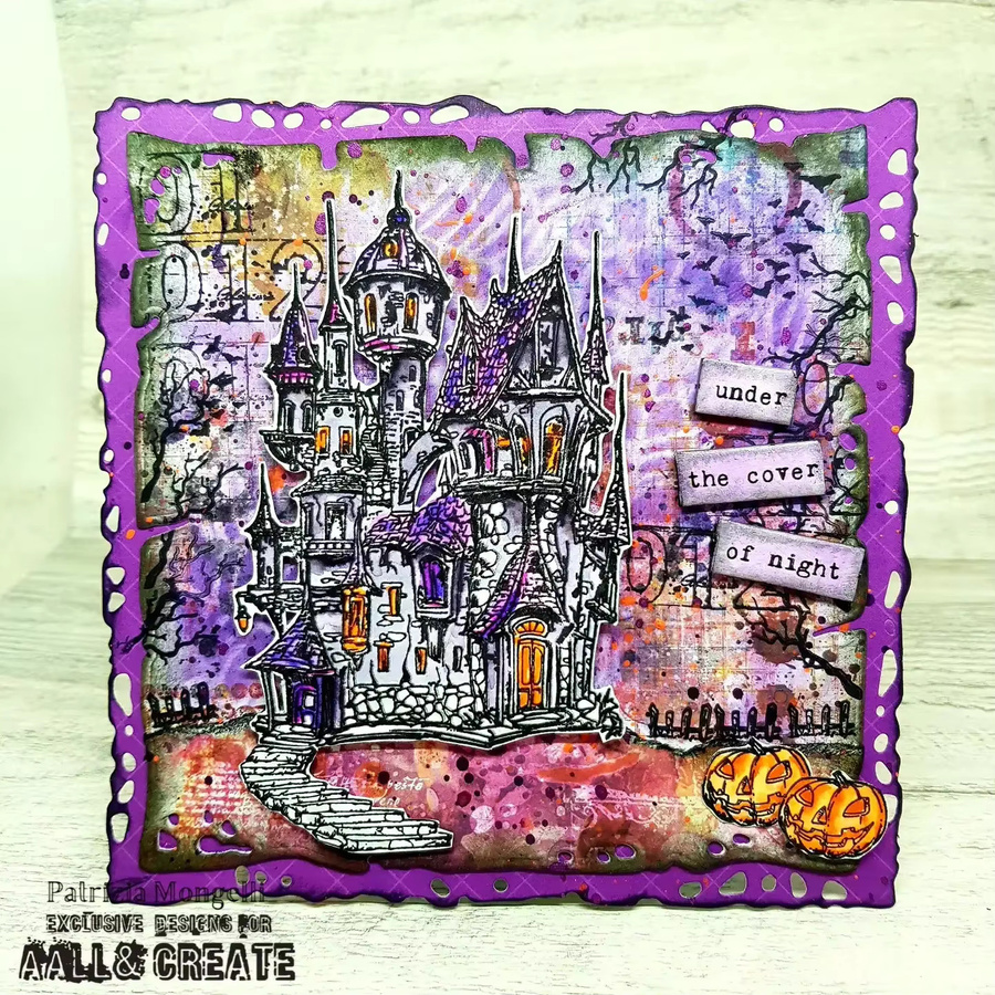 Halloween-Stempelset mit Hexe und Kürbis aus Gummi für DIY-Projekte, Scrapbooking und Kartenherstellung - Bild 2