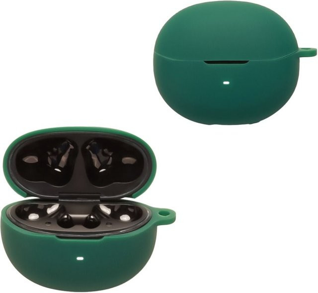 QCY MeloBuds N70 Silikon Kopfhörerhülle mit Karabiner in Grün - Bild 1