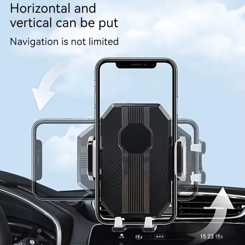 VIKEFON Universal 360-Grad Auto Telefonhalterung mit Saugnapf für Windschutzscheibe, Schwarz - Bild 3
