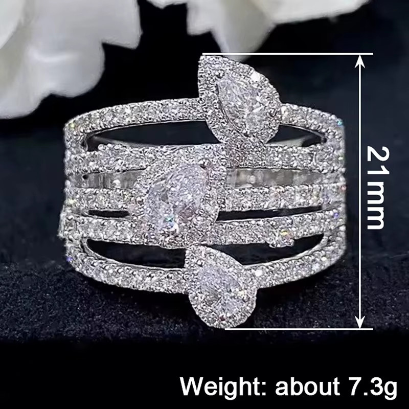 Huitan Ring, Silber, Zirkonia, Damen - Bild 3