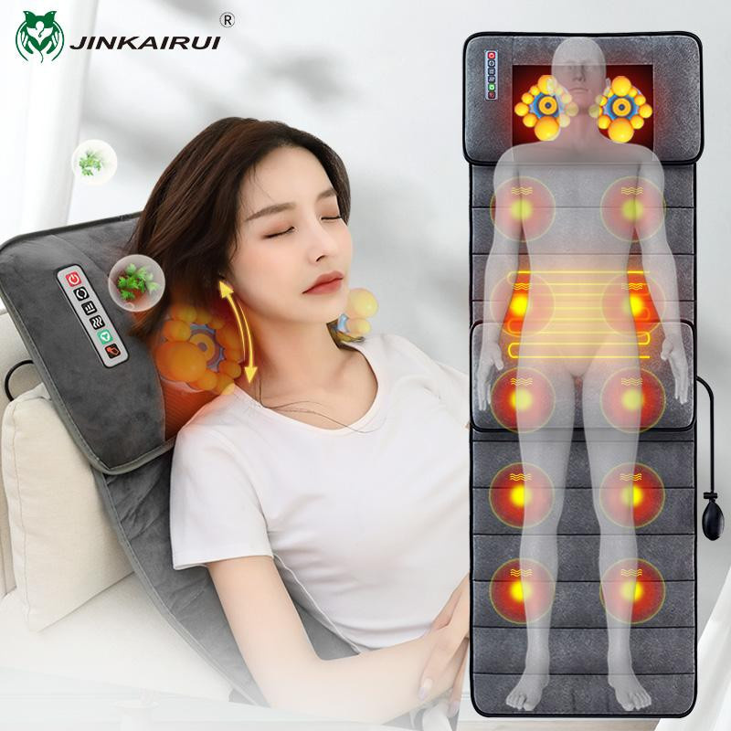 Elektrische Massagematratze von Binchi Outdoor Product mit Knet- und Vibrationsfunktion sowie Heizung in Grau - Bild 4