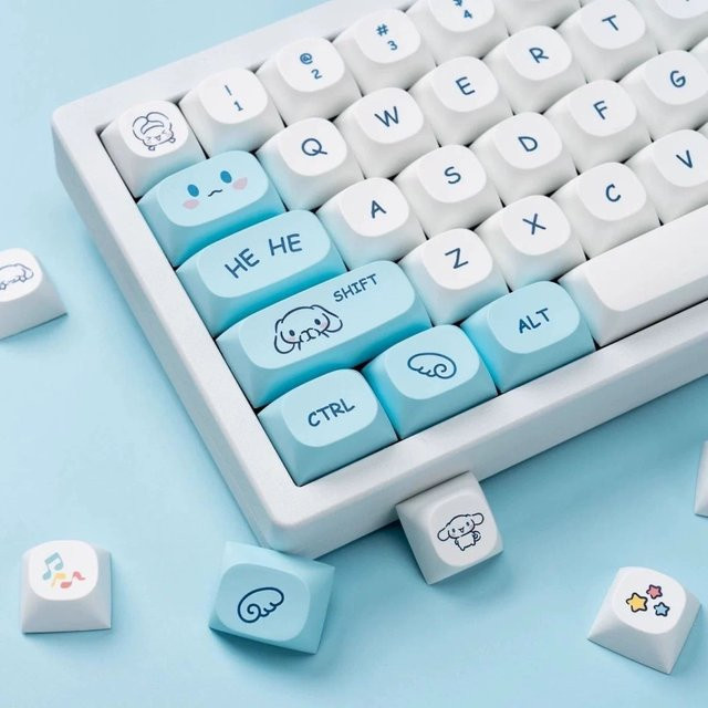 Sanrio Cinnamoroll und Keroppi Tastenkappen im XDA MOA Profil für mechanische MX Tastaturen - Bild 1