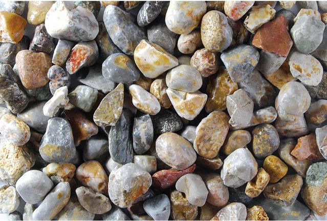 Scherf Teichkies Grau-Bunt aus Naturstein 16 - 32 mm im 1000 kg Big-Bag - Bild 1