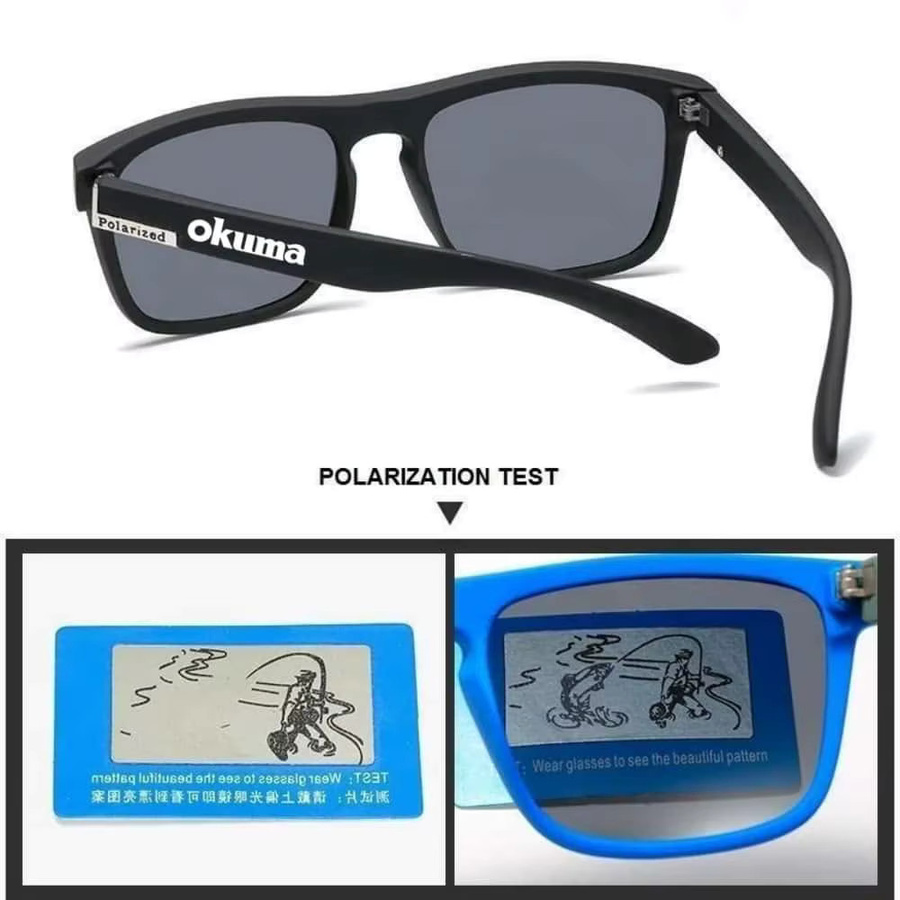 Okuma Sonnenbrille, Unisex, Vollrand, Schwarz, Kunststoff, polarisiert - Bild 3