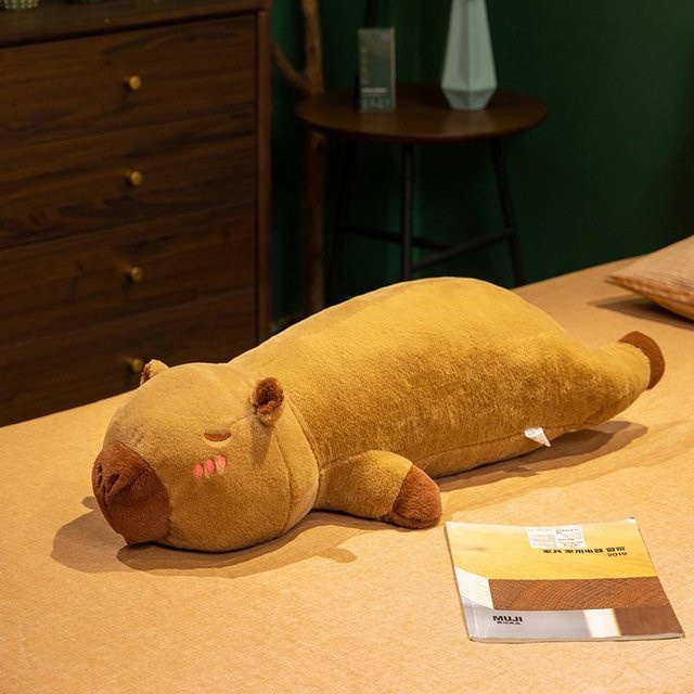 Yiran toy Kawaii Capybara Plüschtier, Stofftier, 80cm, ab 14 Jahren - Bild 1