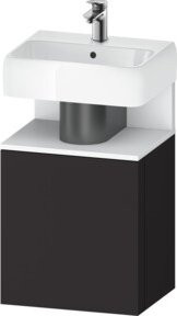 Duravit Waschtischunterschrank Qatego in Weiss und Grau Matt, B/T/H: 44 x 35 x 64,5 cm - Bild 1