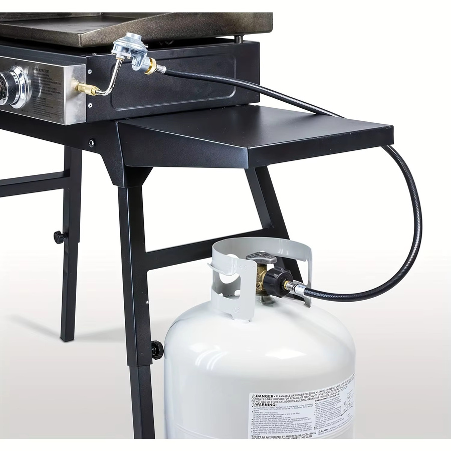 Char-Broil Propan-Adapter-Schlauch mit Gasregler als Ersatz für Blackstone 17 Zoll und 22 Zoll Tischgrillplatten sowie CharBroil 19952, Länge: 183 cm - Bild 3