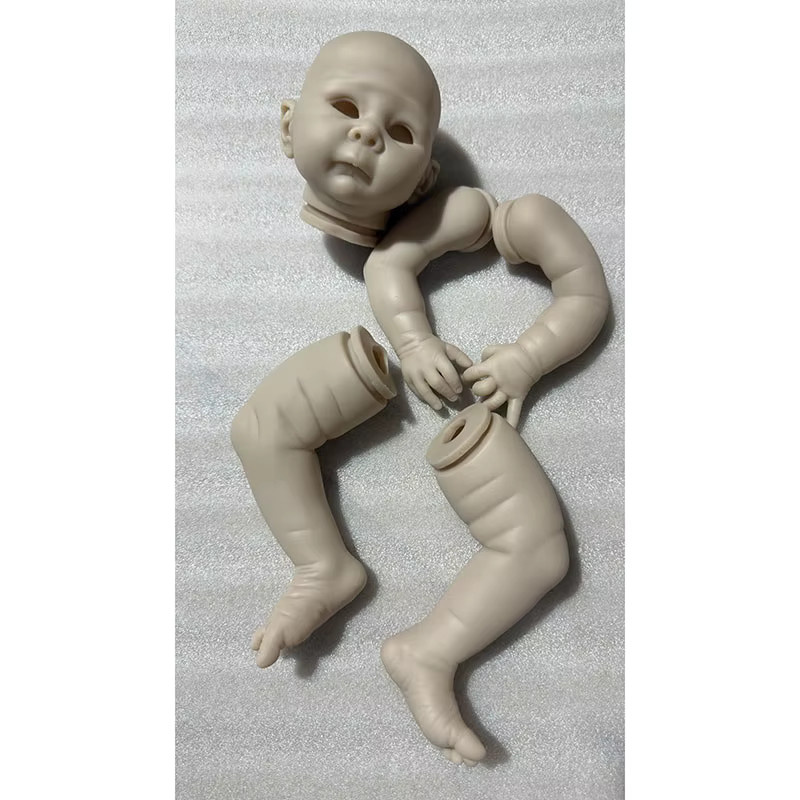 NPK Lizzy Reborn-Puppen-Set, unfertige unbemalte unmontierte Blanko-Puppenteile, 19 Zoll - Bild 2