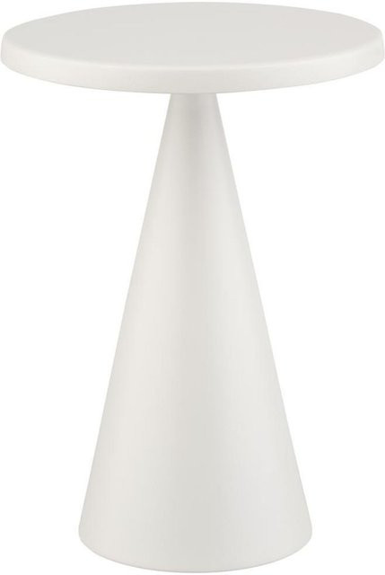 APS Akkutischleuchte CONE LED dimmbar mit Fernbedienung, weiß, Durchmesser: 13 cm, Höhe: 18 cm - Bild 1