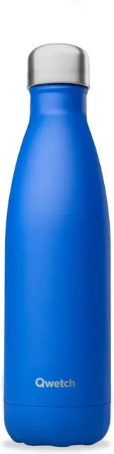 Isolierte Mattflasche Qwetch Originals in Blau, 0,42 l - Bild 1