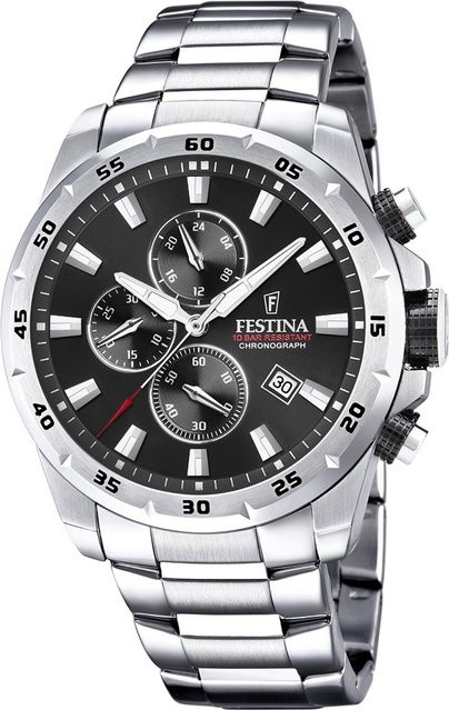 Festina Chronograph, Herrenuhr, 45mm, 10ATM - Bild 1