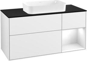 V&B Waschtischunterschrank Finion in Weiß lackiert, Breite: 120 cm, Tiefe: 50,1 cm, Höhe: 50,1 cm - Bild 1