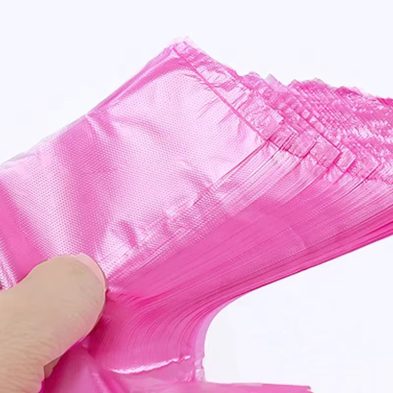 100 Stück Kunststoff-Tragetaschen in 4 Farben für Lebensmittel und Einzelhandel sowie als Müllbeutel für die Küche - Bild 3