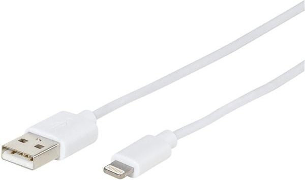 Vivanco USB Type-A auf Lightning Daten- und Ladekabel in Weiß, 1m - Bild 1