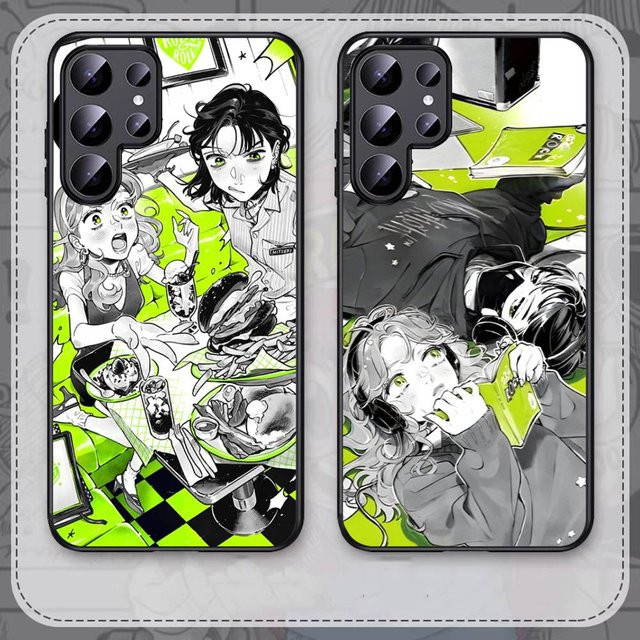 Green Yuri Guy KiniOto Manga Handyhülle für Samsung Galaxy S24 Ultra 5G und weitere Modelle, Farbe: Grün - Bild 1